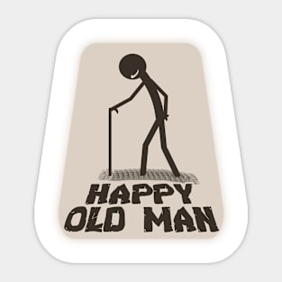 Happy Old Man - Grandpa Sticker